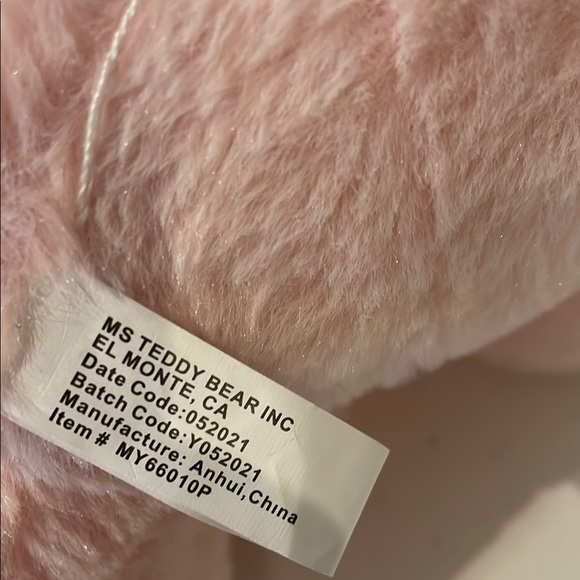 Pink Teddy Bear Plush Toy - Picture 2 of 3